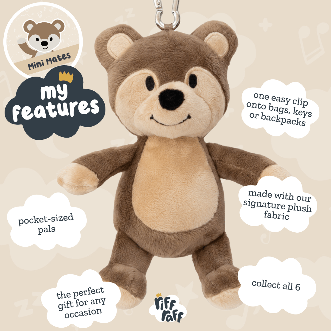 Bag Charm - Banjo the Bear – Riff Raff Baby AU