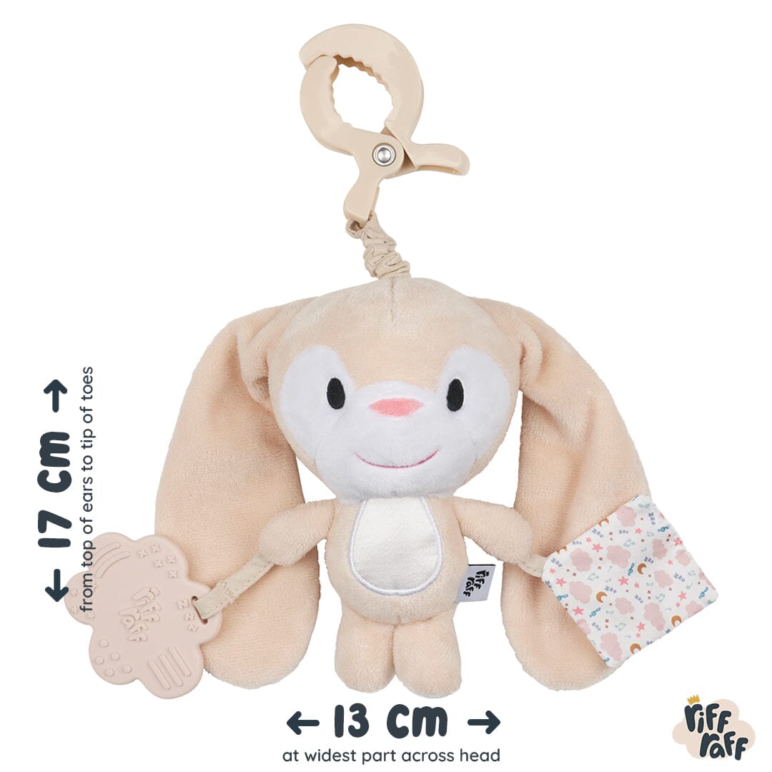 Sensory Pram Toy - Clover The Bunny - Riff Raff Baby AU