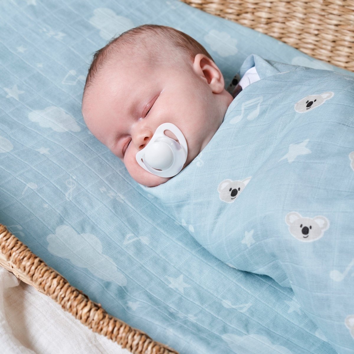 Swaddle 2pk - Kirra The Koala - Riff Raff Baby AU