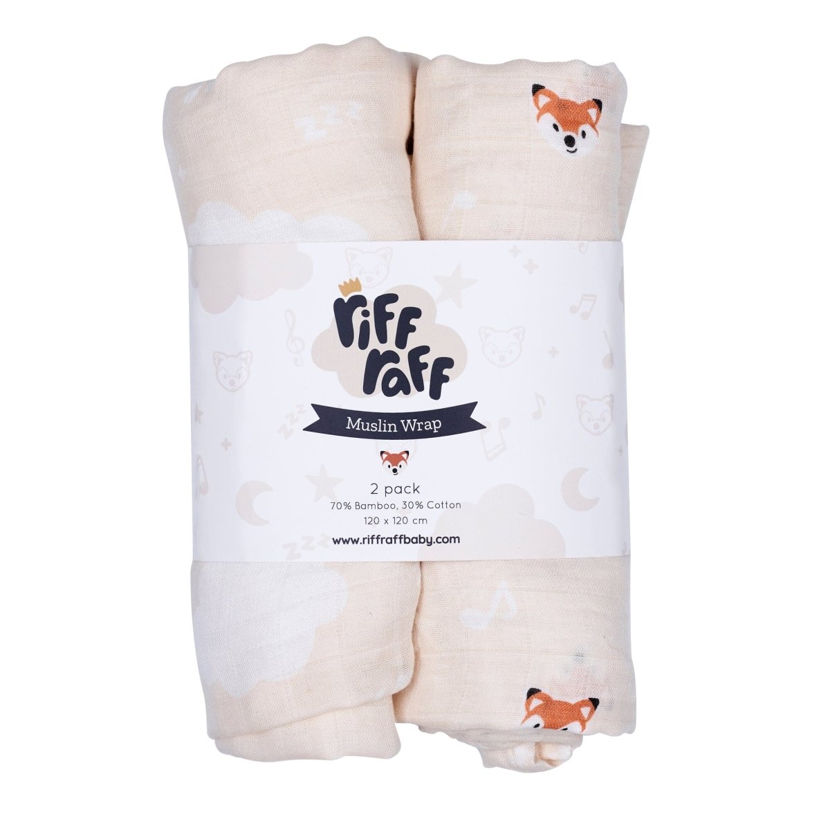 Swaddle 2pk - Riff The Fox - Riff Raff Baby AU