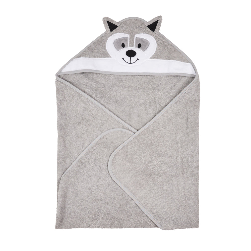 Racoon Riff Raff Hooded Towel - Bandit The Raccoon – Riff Raff Baby AU