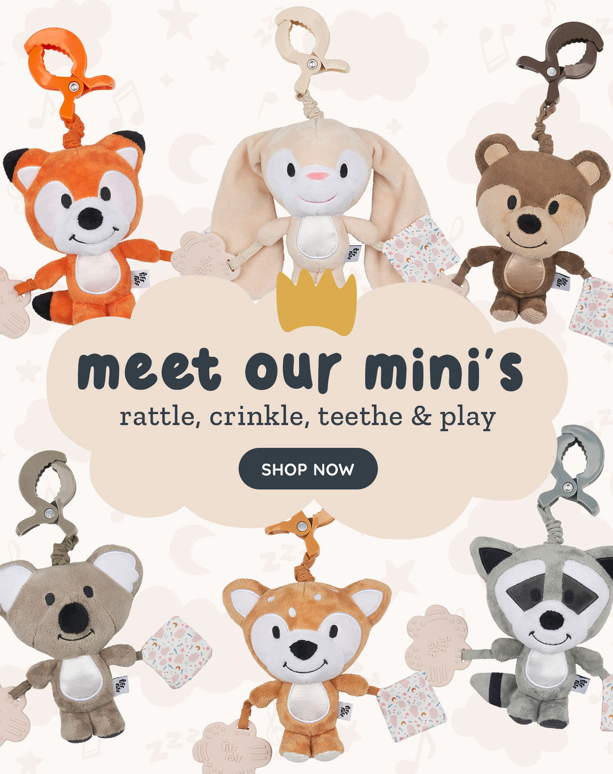 Racoon Riff Raff Baby Products and White Noise Toys – Riff Raff Baby AU