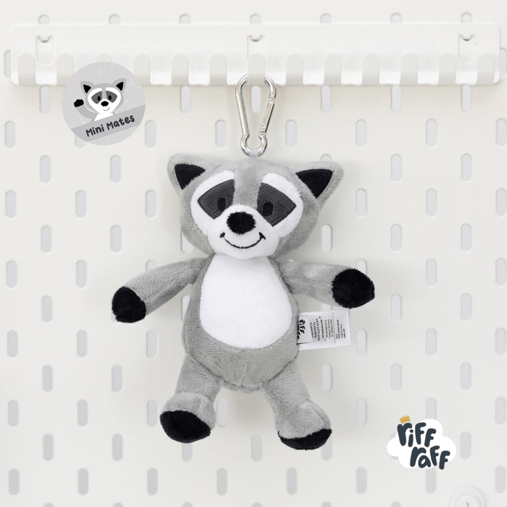 Racoon Riff Raff Bag Charm - Bandit the Raccoon – Riff Raff Baby AU