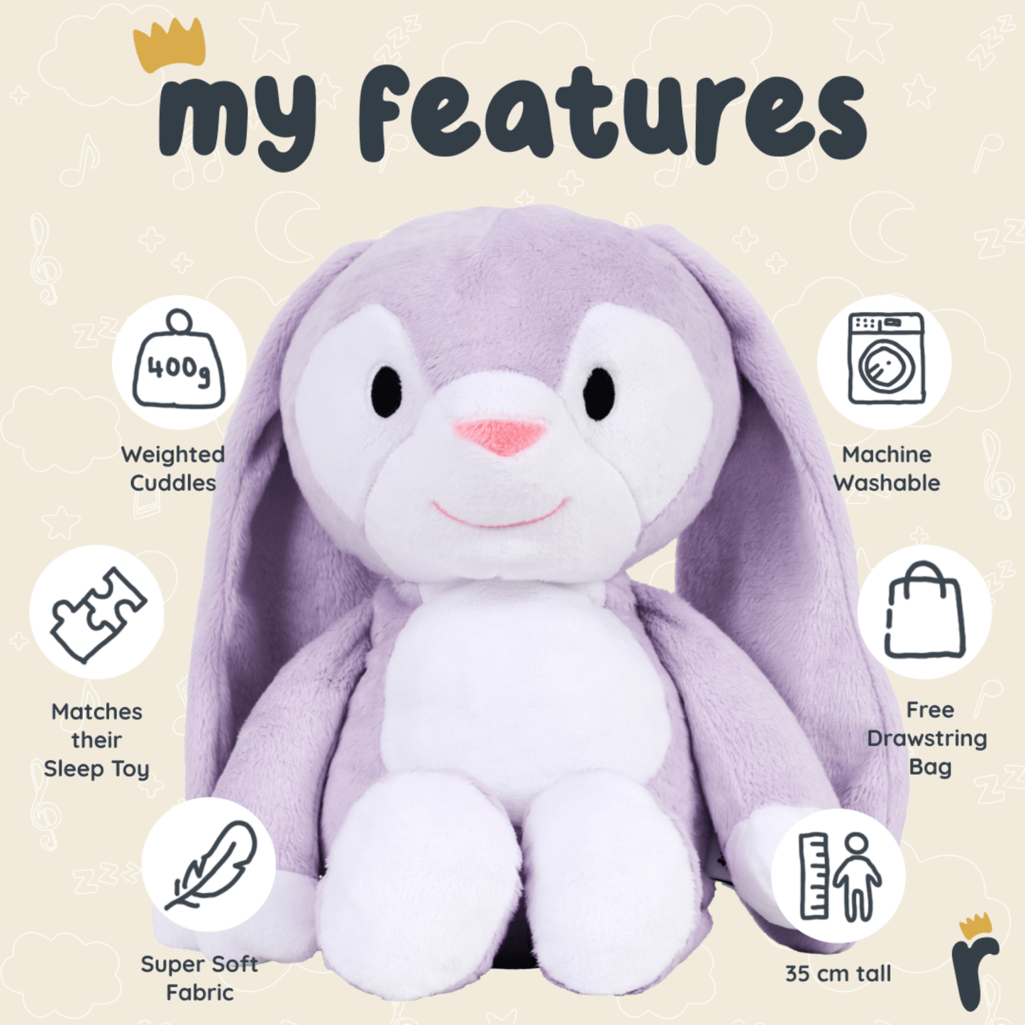 Big Bestie - Petal the Bunny Riff Raff & Co Sleep Toys 
