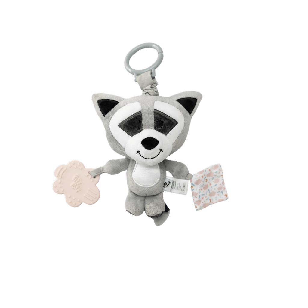 Sensory Pram Toy - Bandit The Raccoon - Riff Raff Baby AU