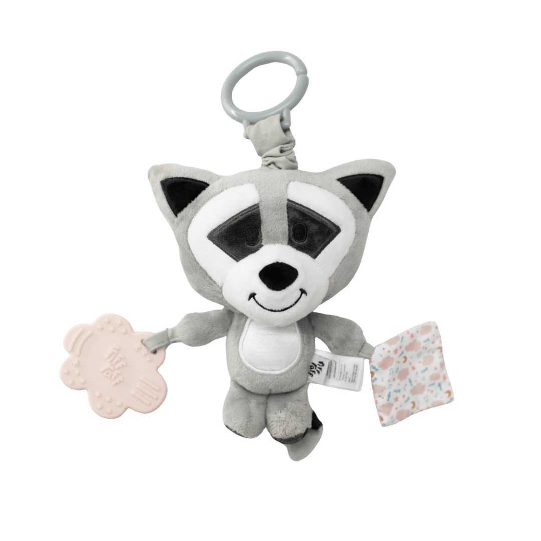 Sensory Pram Toy - Bandit The Raccoon - Riff Raff Baby AU
