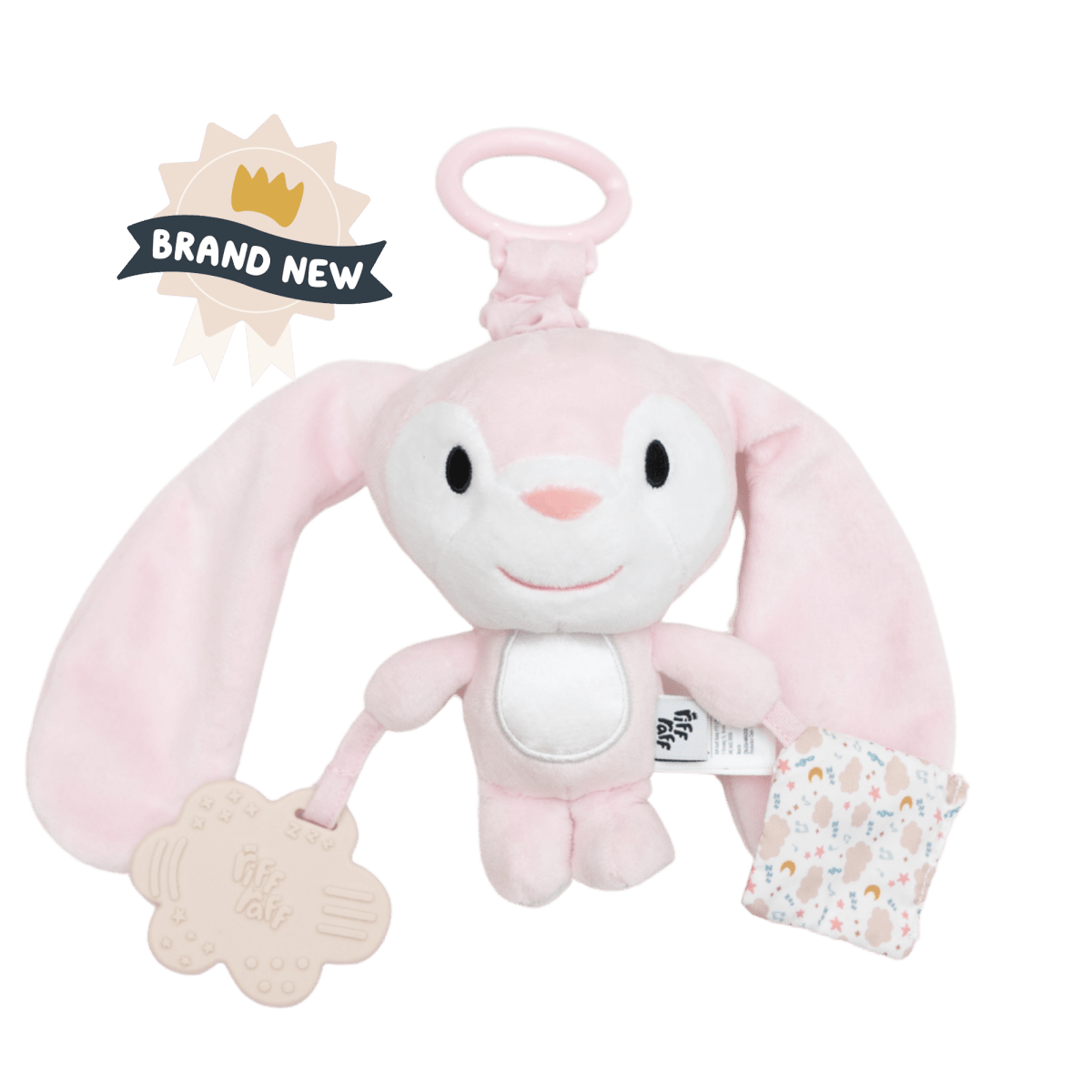 Sensory Pram Toy - Blush the Bunny - Riff Raff Baby AU