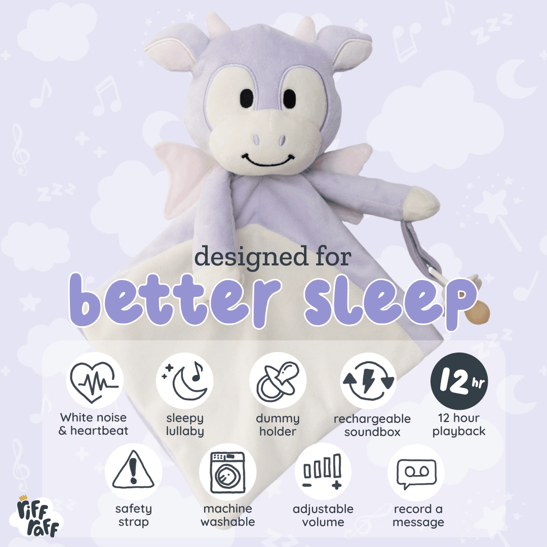 Blue Riff Raff Bunny Rairty Sleep Toy - Clover The Bunny – Riff Raff Baby AU