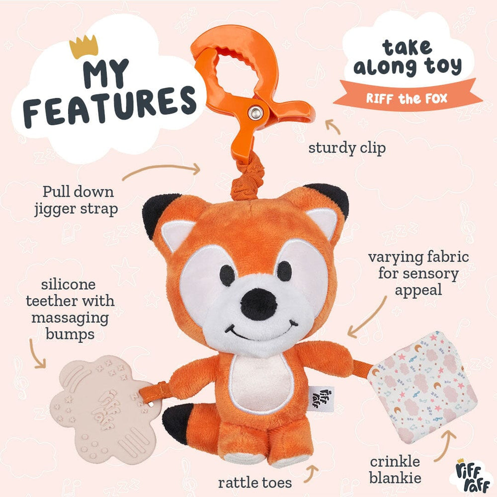 Take Along Toy - Riff The Fox Riff Raff & Co Sleep Toys 