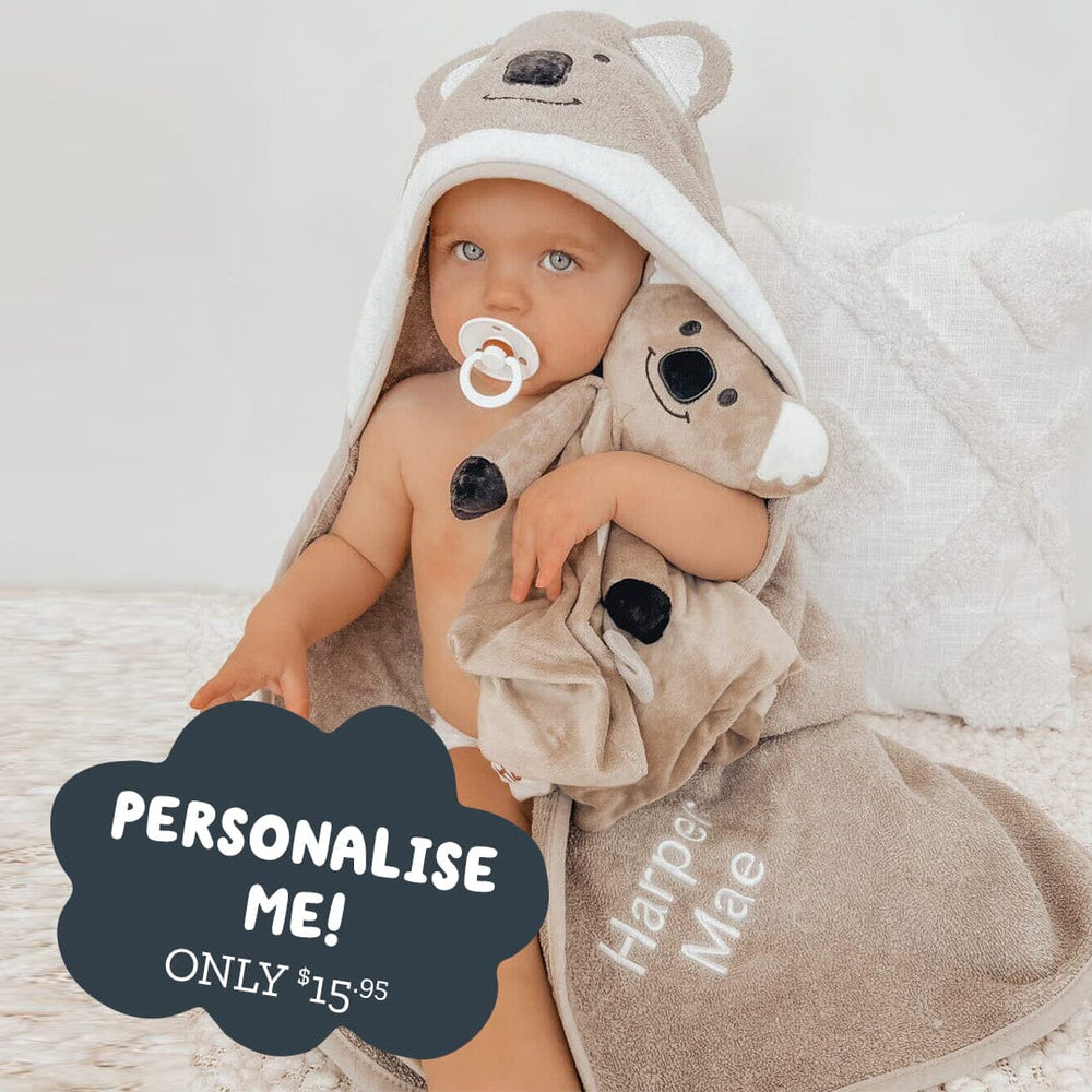 
                      
                        Hooded Towel - Kirra The Koala - Riff Raff Baby AU
                      
                    