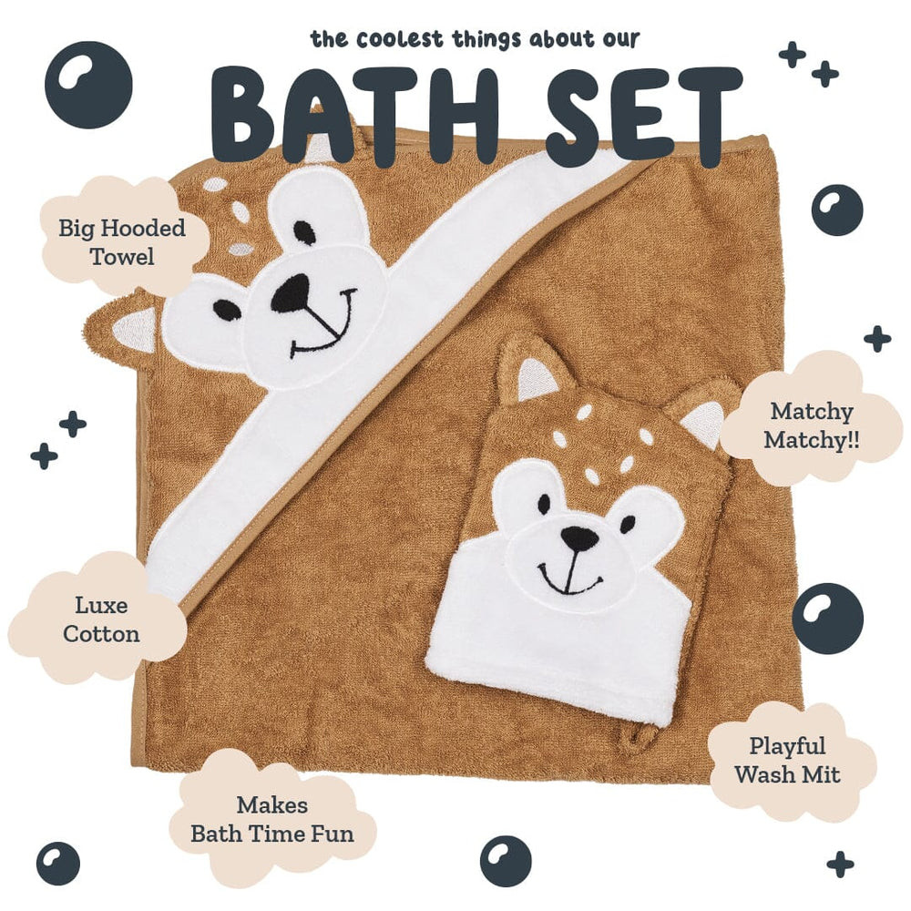 
                      
                        Hooded Towel - Raffy The Fawn - Riff Raff Baby AU
                      
                    