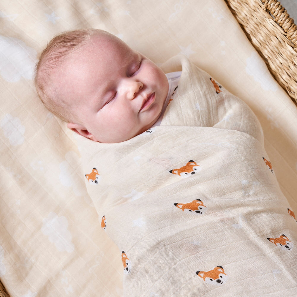 
                      
                        Muslin Wrap 2pk - Riff The Fox Riff Raff Baby AU 
                      
                    