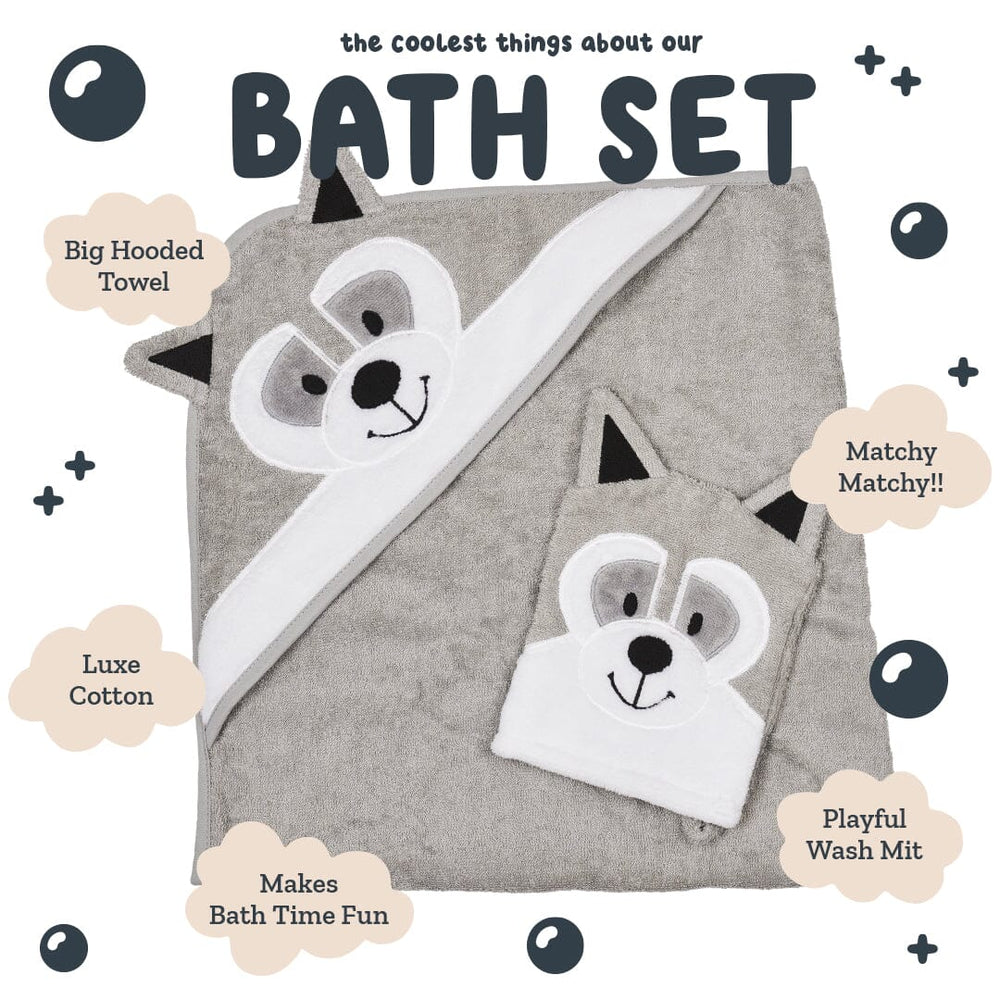 Pre-Order: Bath Set - Bandit The Raccoon Riff Raff & Co Sleep Toys 