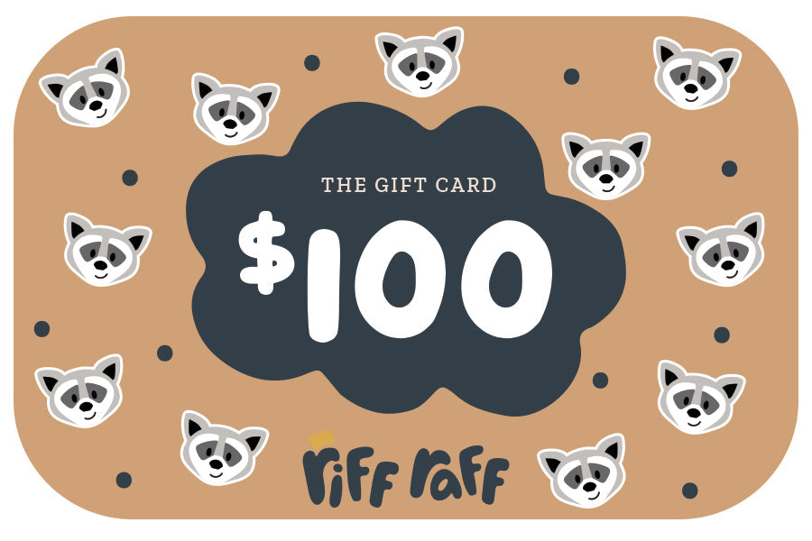 
                  
                    Riff Raff Sleep Toy Gift Card Gift Cards Riff Raff & Co Sleep Toys A$100.00 
                  
                