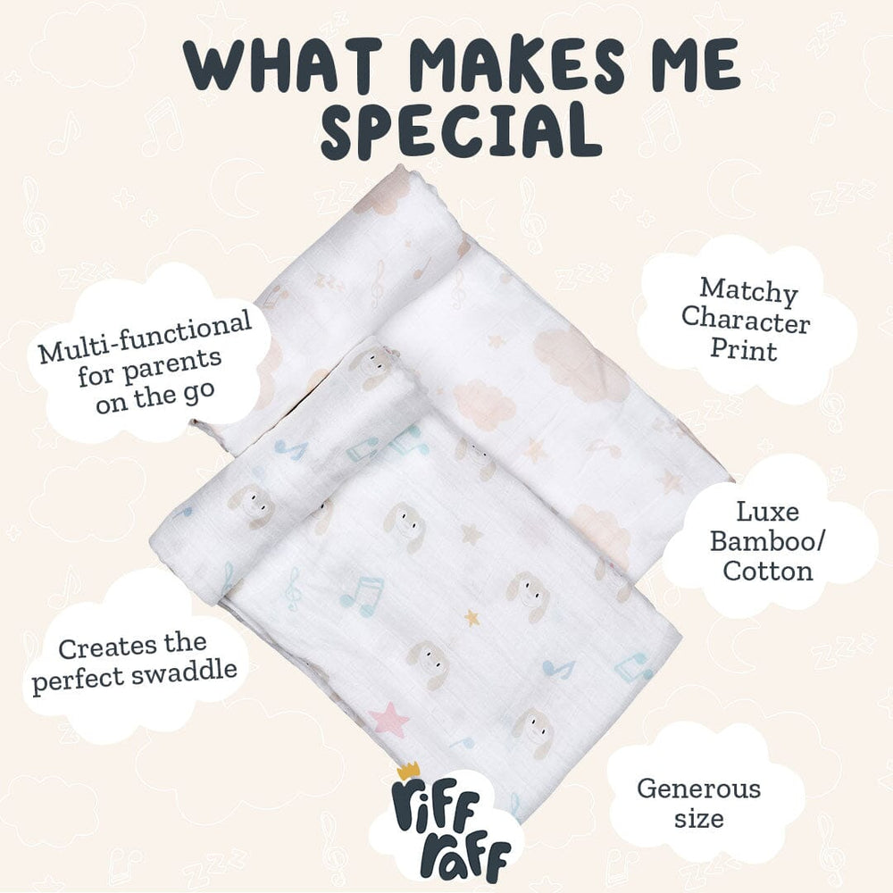 
                      
                        Swaddle 2pk - Clover The Bunny - Riff Raff Baby AU
                      
                    